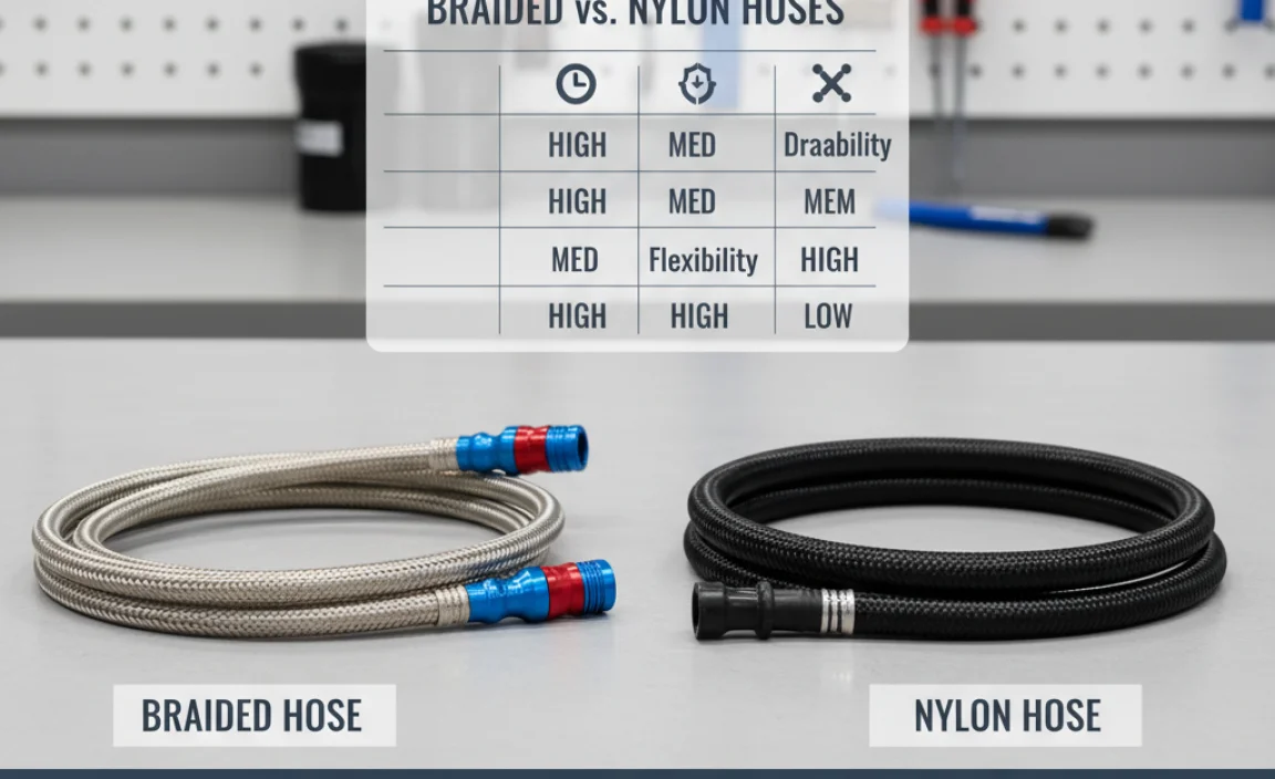 Braided vs. Nylon Hoses: Side-by-Side Comparison Table