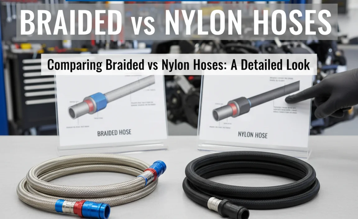 Comparing Braided vs. Nylon Hoses: A Detailed Look