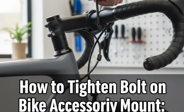 How to Tighten Bolt on Bike Accessory Mount: Easy Fix